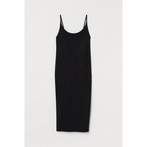 H&M Ribbed Black Dress